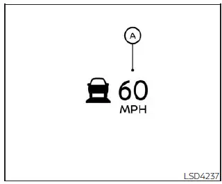 Nissan Kicks ICC display during passing maneuver with no vehicle detected ahead