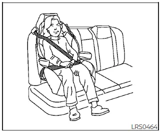 Nissan Kicks booster seat head support and shoulder belt fit
