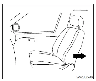 Nissan Kicks booster seat installed in forward-facing direction