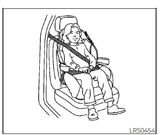 Nissan Kicks front passenger booster seat position