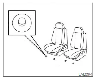 Nissan Kicks front floor mat installation and safety positioning