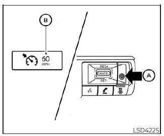 Nissan Kicks activating conventional fixed speed cruise control mode