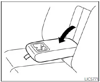 Nissan Kicks rear cup holders if equipped