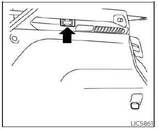 Nissan Kicks grocery hooks in cargo area left side shown