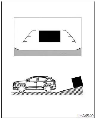 Nissan Kicks RearView Monitor Type A steep uphill distance guide lines