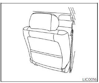 Nissan Kicks seatback storage pockets