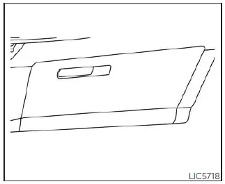 Nissan Kicks glove box storage compartment