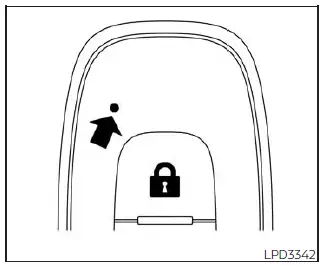 Nissan Kicks Intelligent Key operation indicator light