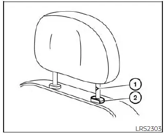 Nissan Kicks head restraint installation procedure
