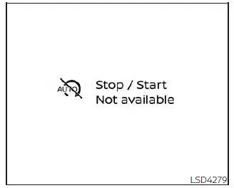 Nissan Kicks auto start deactivation warning message