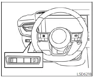 Nissan Kicks Idling Stop OFF switch location and indicator