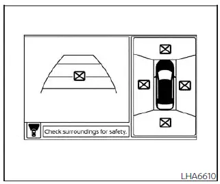 Nissan Kicks Intelligent Around View Monitor temporary electronic disturbance icon