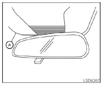 Nissan Kicks I-LI lane camera unit maintenance location above inside mirror