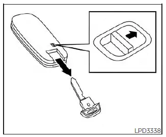 Nissan Kicks Intelligent Key with removable mechanical key