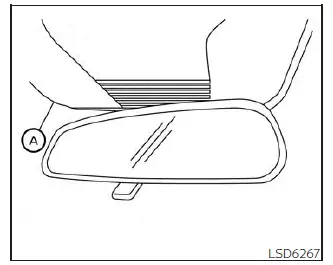 Nissan Kicks LDW lane camera unit maintenance location above inside mirror