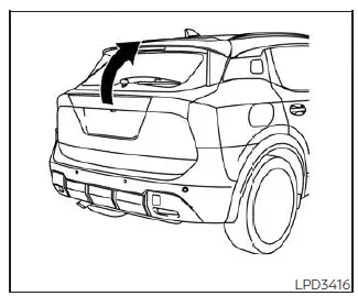 Nissan Kicks liftgate opener switch