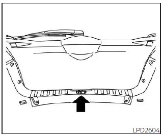 Nissan Kicks secondary liftgate unlock access cover