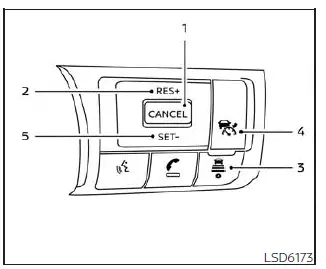Nissan Kicks Intelligent Cruise Control vehicle-to-vehicle distance control mode switches