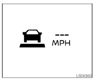 Nissan Kicks ICC indicators blinking when cruise speed cannot be set