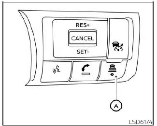 Nissan Kicks Intelligent Cruise Control following distance adjustment display