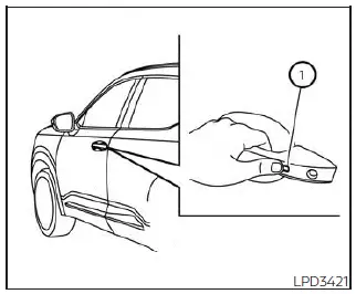 Nissan Kicks door request switch locking confirmation