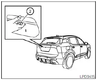 Nissan Kicks Intelligent Key lockout warning and door locking note