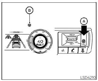 Nissan Kicks driver assistance intervention system status display
