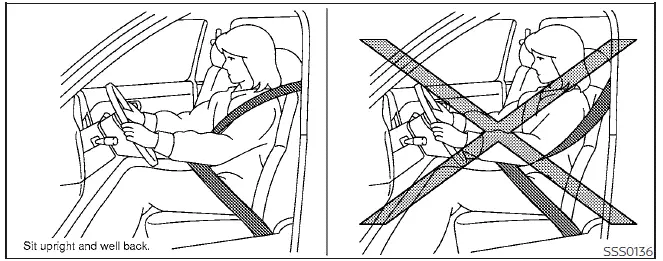 Nissan Kicks proper seat belt use and occupant seating position
