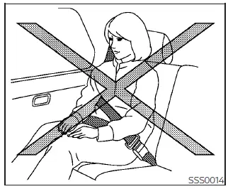 Nissan Kicks correct shoulder belt and lap belt positioning