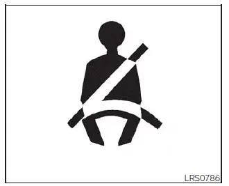 Nissan Kicks seat belt warning light and chime indicator