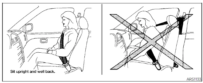Nissan Kicks driver seating position air bag safety example