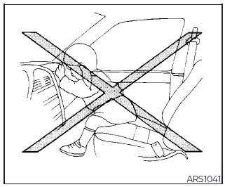 Nissan Kicks front passenger seating position air bag safety example