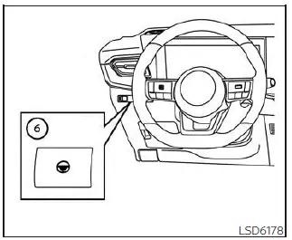 Nissan Kicks following distance selection and Steering Assist controls