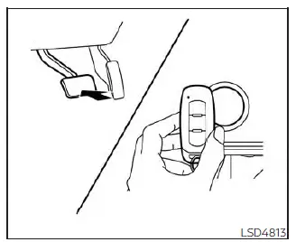 Nissan Kicks Intelligent Key emergency start procedure with push-button ignition switch
