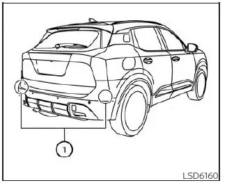 Nissan Kicks rear radar sensors for BSW and RCTA system maintenance