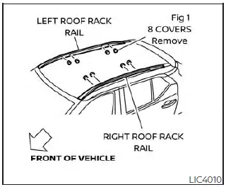 Nissan Kicks roof rack protective caps removal