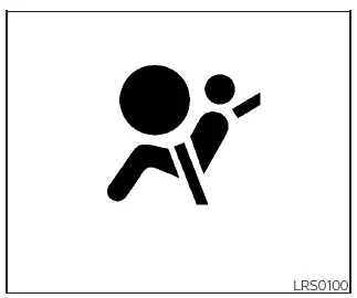 Nissan Kicks supplemental air bag warning light location in instrument cluster