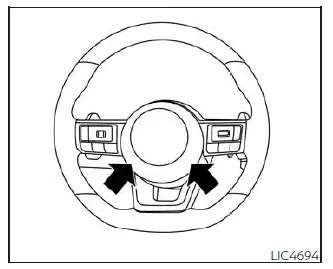 Nissan Kicks horn button on steering wheel