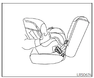 Nissan Kicks rear-facing child restraint security check step 4