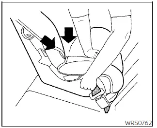 Nissan Kicks tightening rear-facing child restraint installation step 5