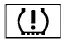 Nissan Kicks low tire pressure warning light symbol