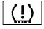 Nissan Kicks low tire pressure warning light