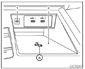 Nissan Kicks wireless charger pad and indicator