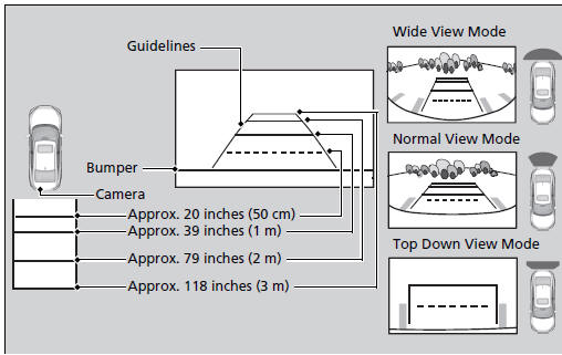 Multi-View Rear Camera Display Area