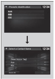 To delete all modified voice tags