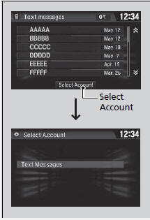 Selecting a Mail Account