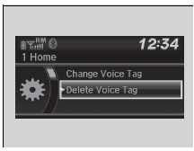To delete a voice tag