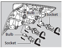 Brake Light, Tail/Rear Side Marker Light, Rear Turn Signal Light and Back-Up Light Bulbs