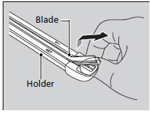 Changing the Wiper Blade Rubber