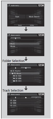 How to Select a File from the Music Search List